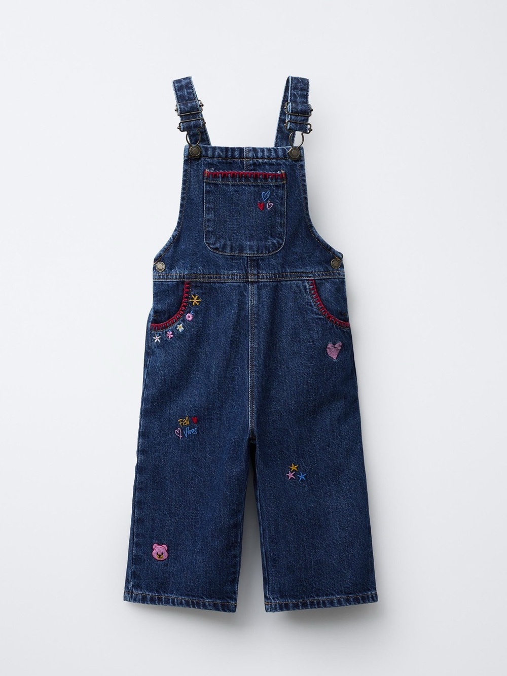ZARA Embroidered Overalls